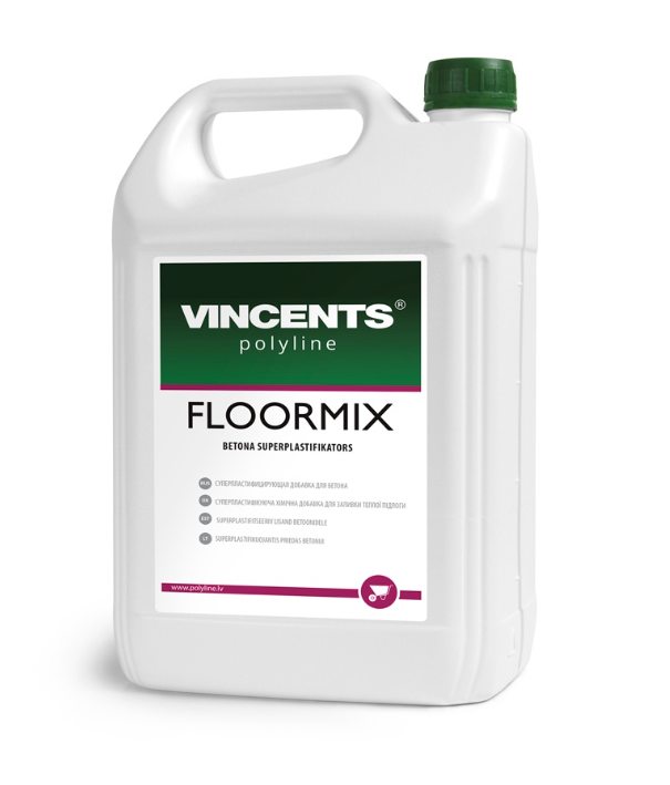 FLOORMIX superplastifikators betonam un  siltajām grīdām